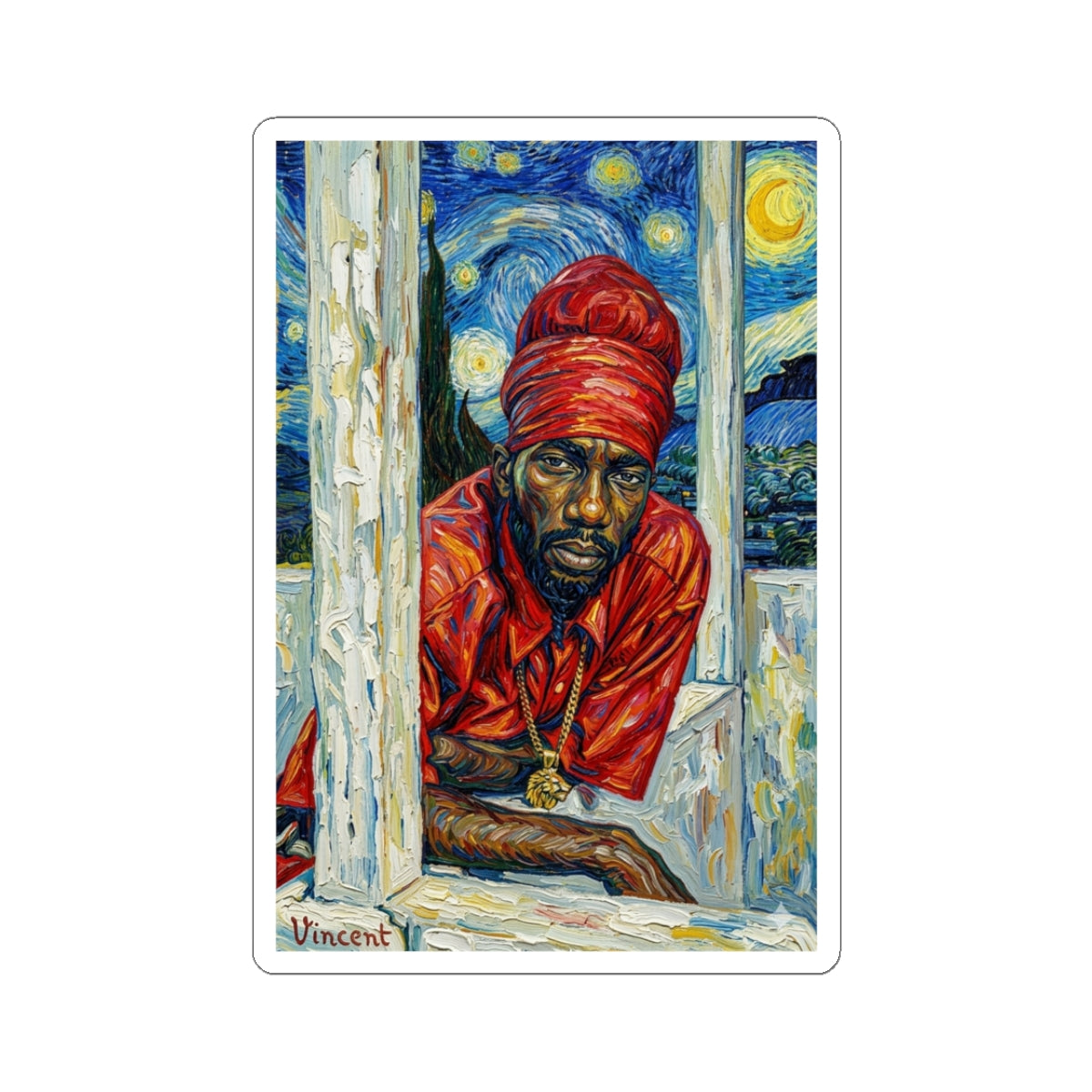 Sizzla X Van Gogh Sticker
