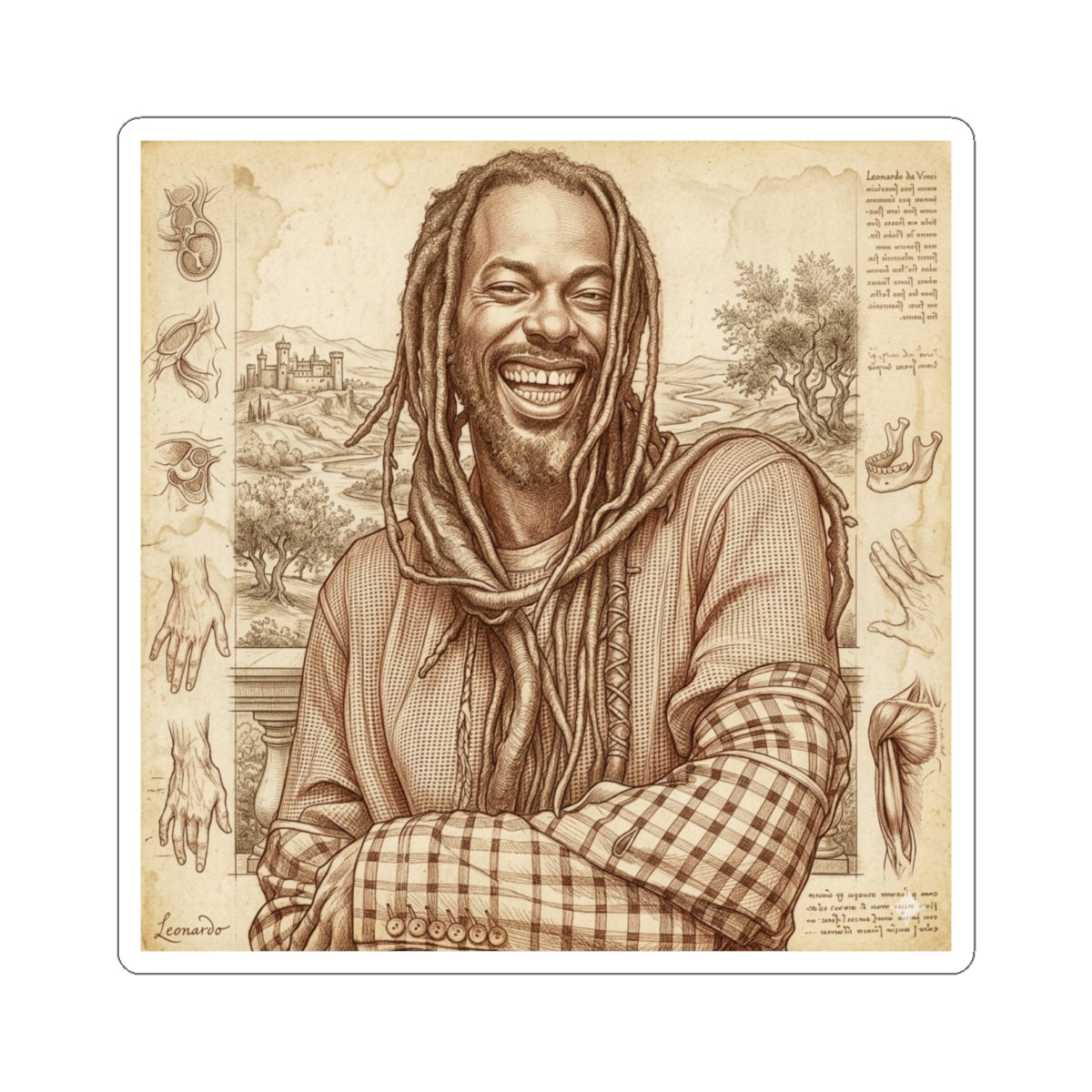 Buju X Da Vinci Sticker