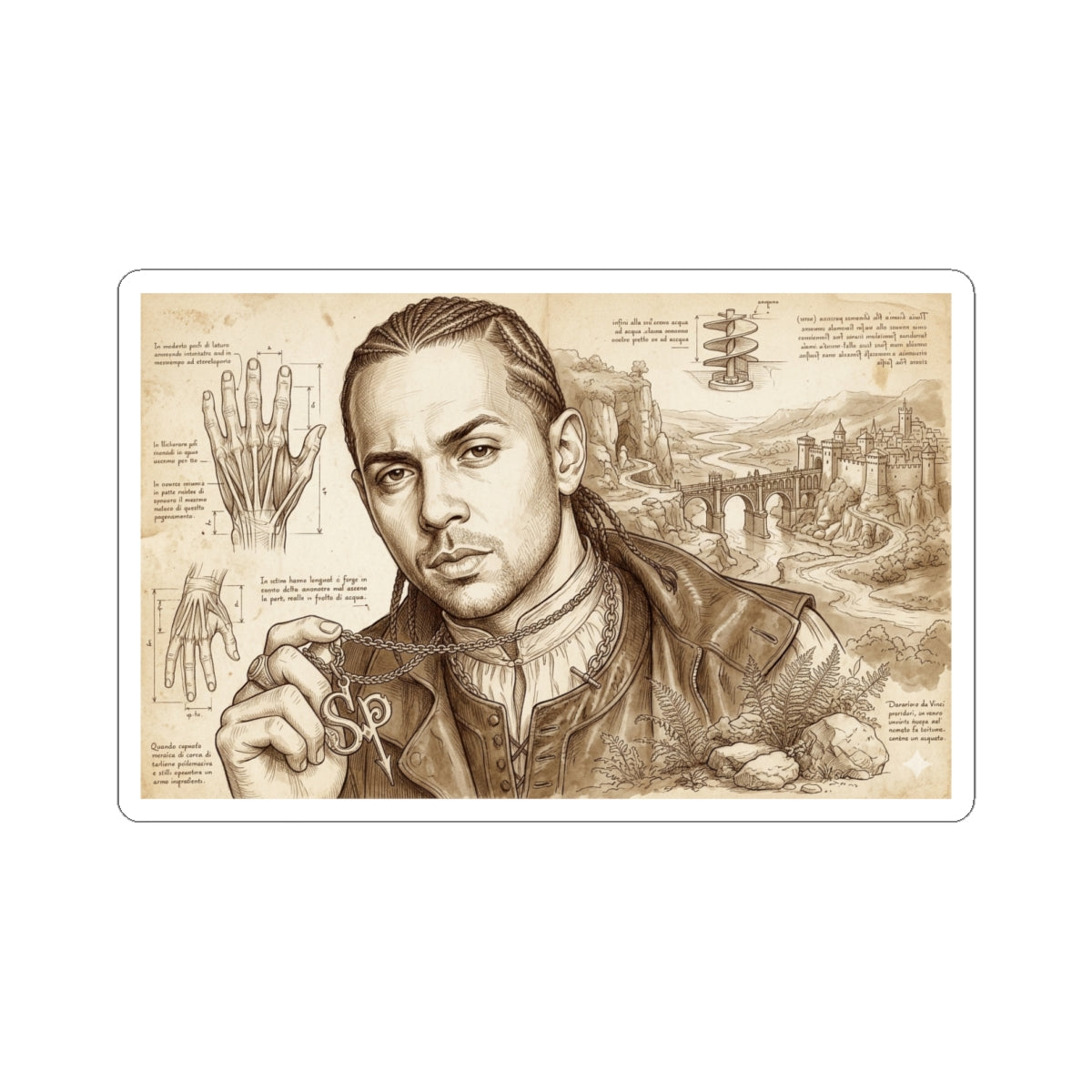 Sean Paul X Da Vinci Sticker