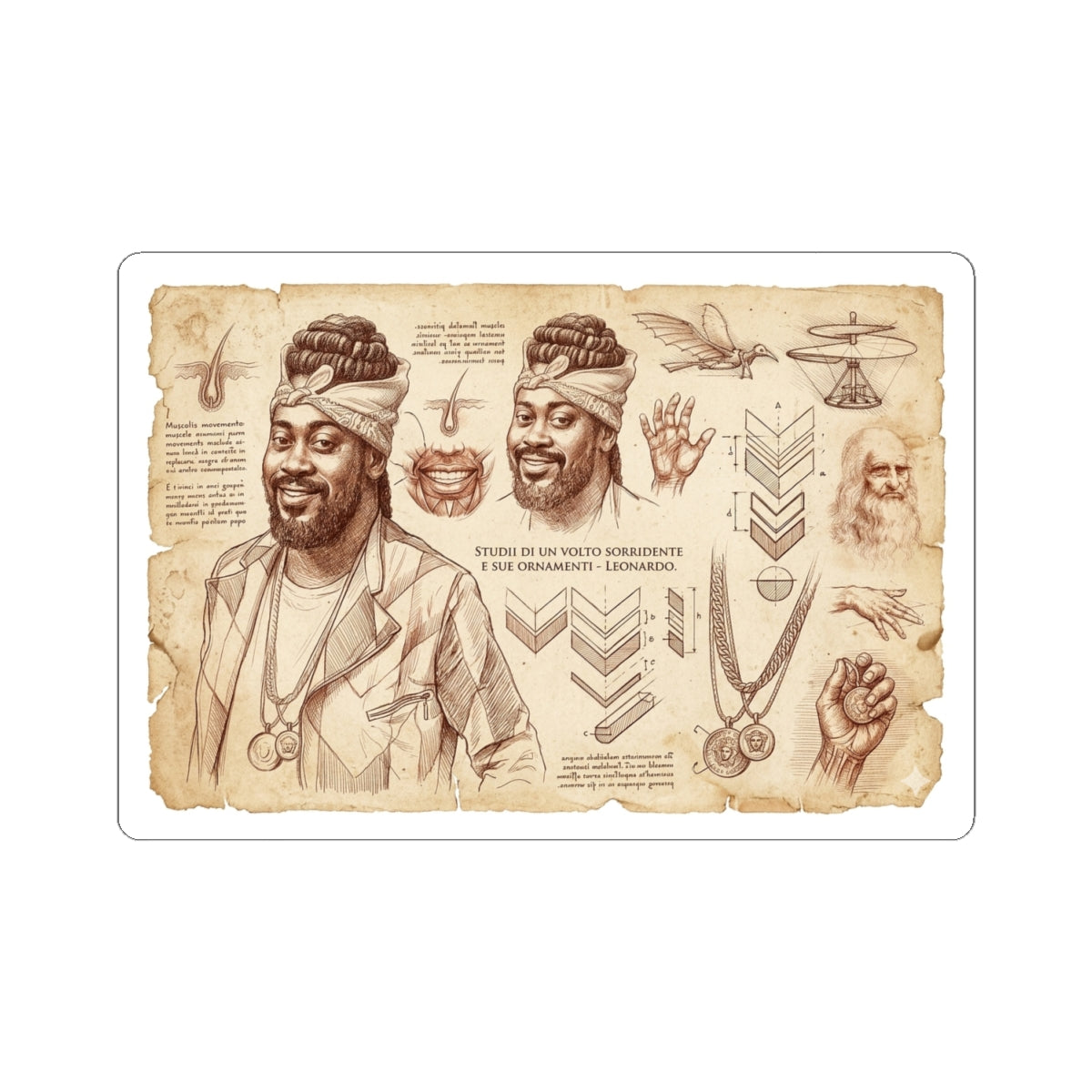 Beenie X Da Vinci Sticker