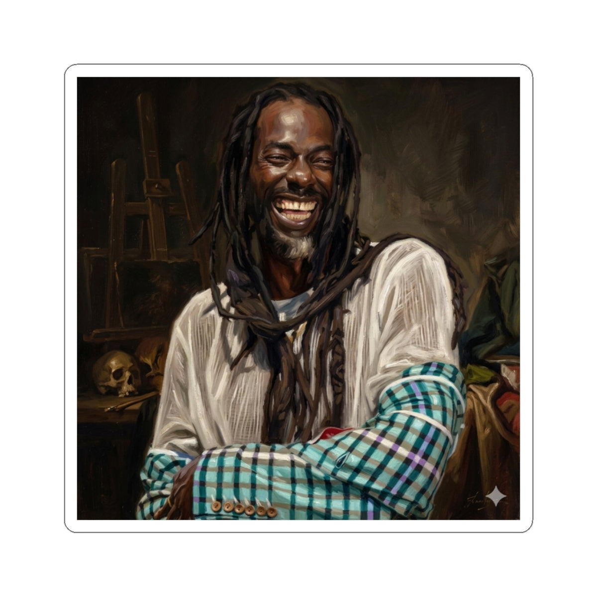 Buju X Rembrandt Sticker