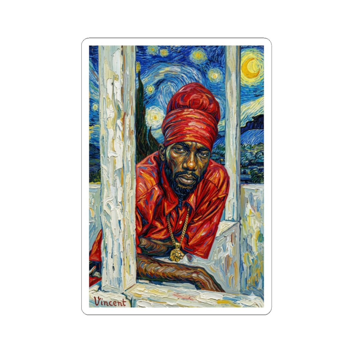 Sizzla X Van Gogh Sticker