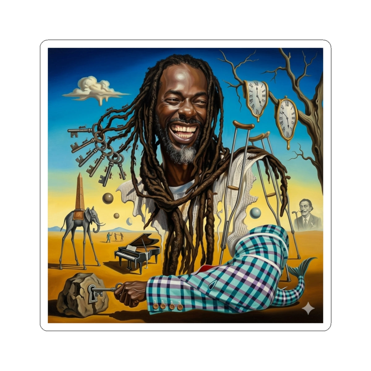 Buju X Dali Sticker