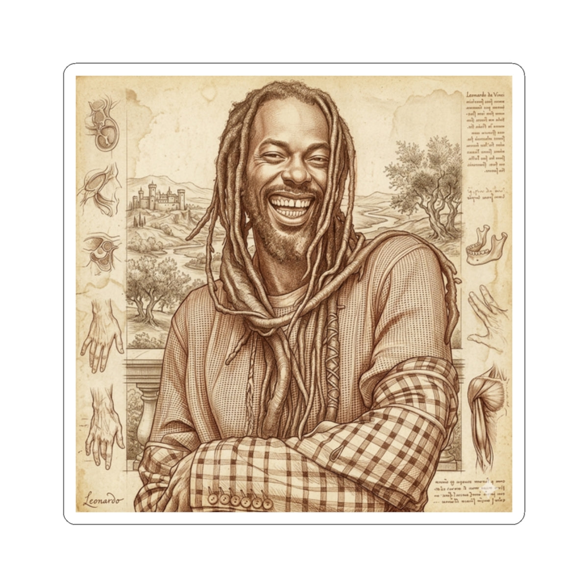 Buju X Da Vinci Sticker