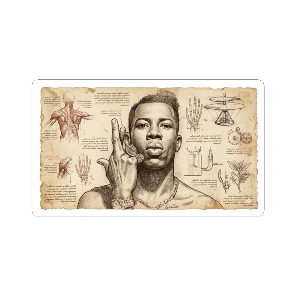 Shabba X Da Vinci Sticker
