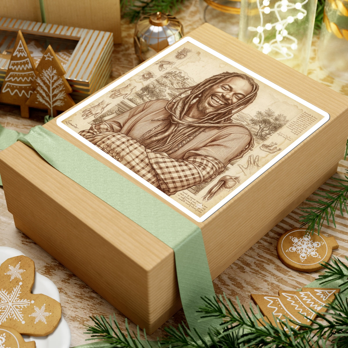 Buju X Da Vinci Sticker