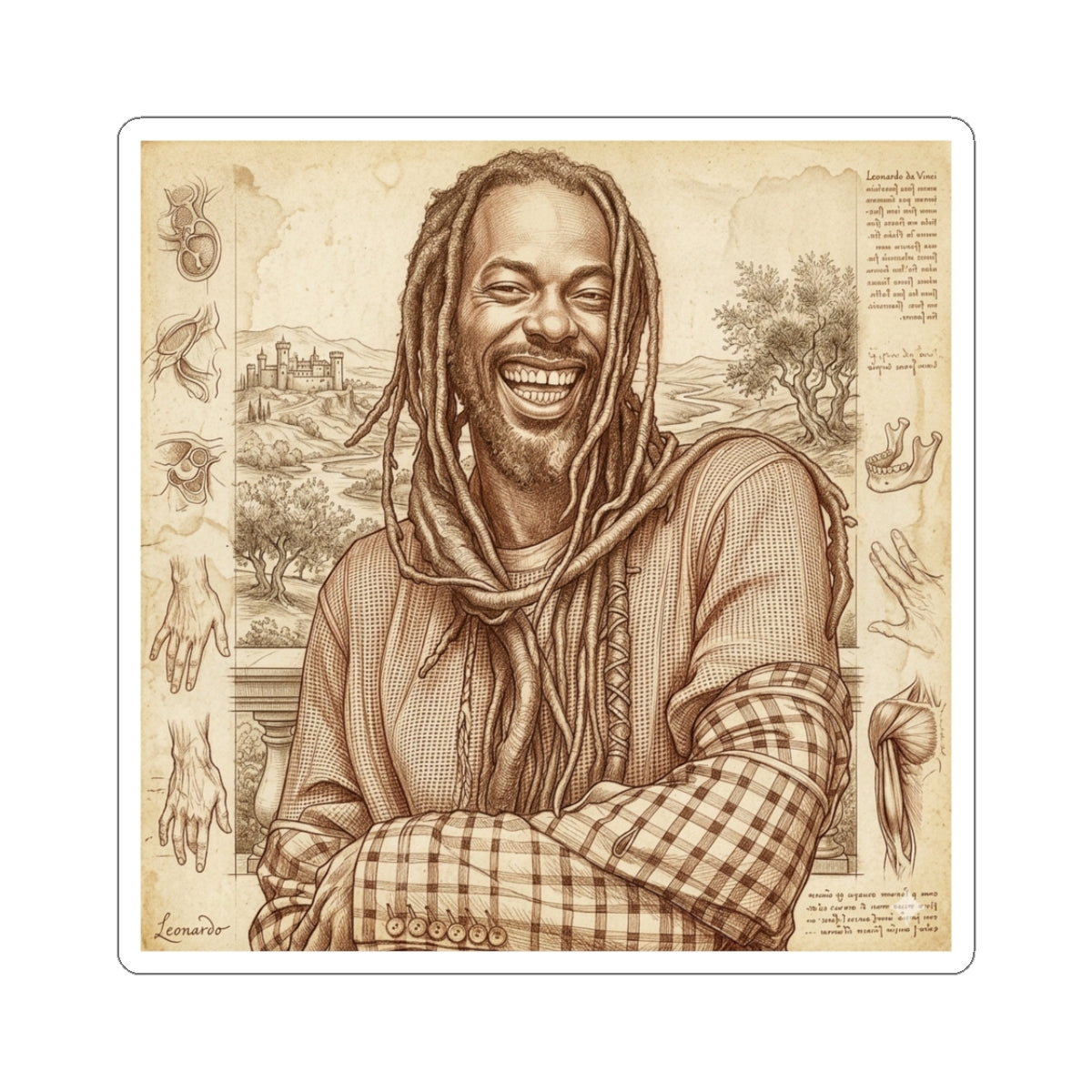 Buju X Da Vinci Sticker