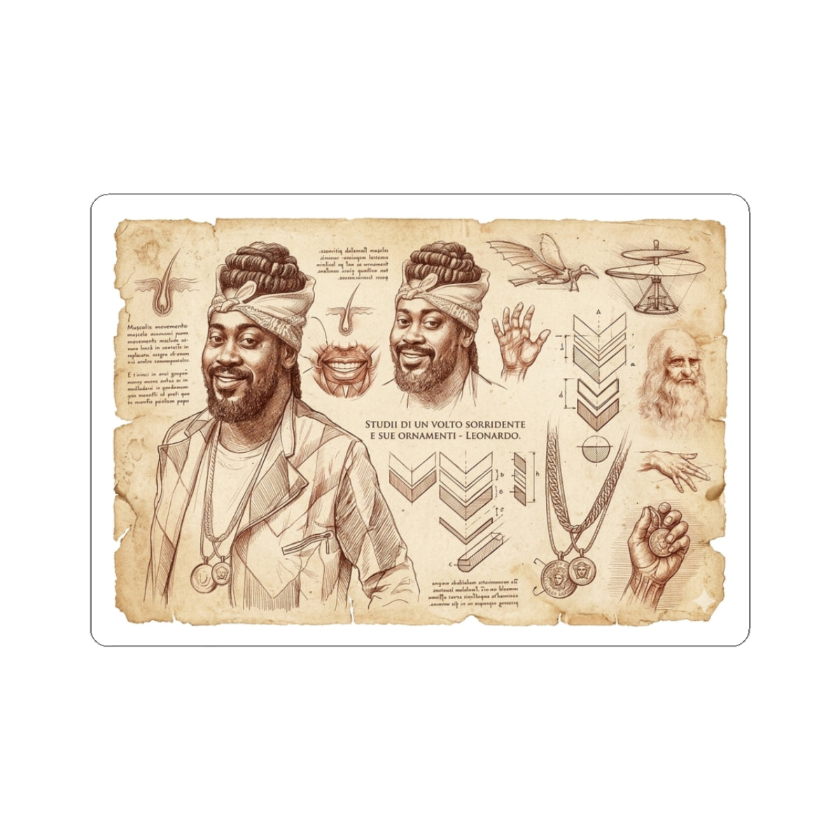 Beenie X Da Vinci Sticker