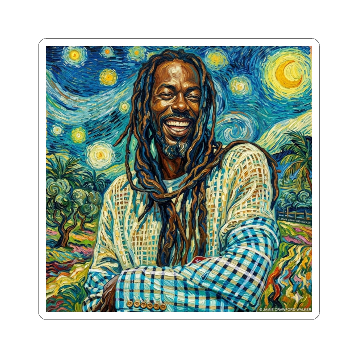 Buju X Van Gogh Sticker