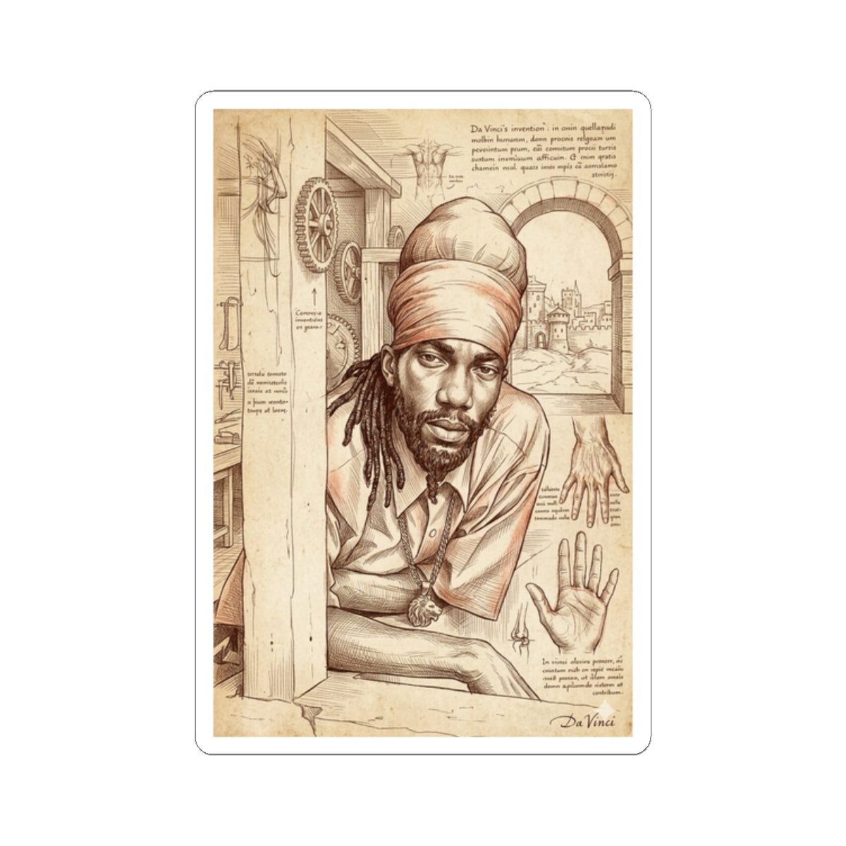 Sizzla X Da Vinci Sticker