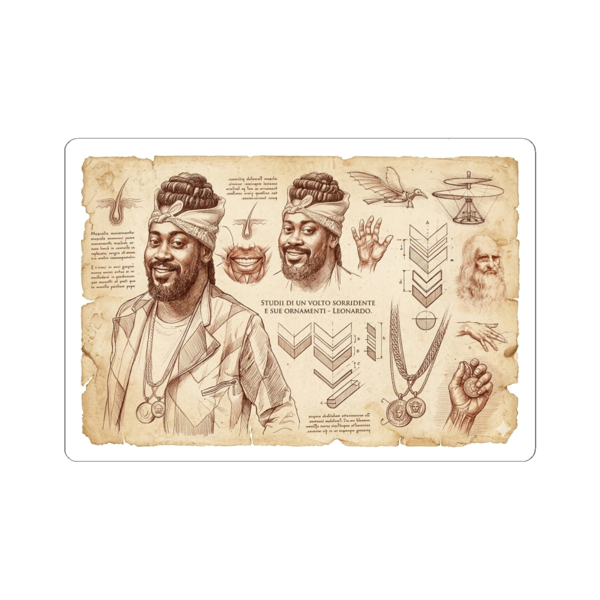 Beenie X Da Vinci Sticker