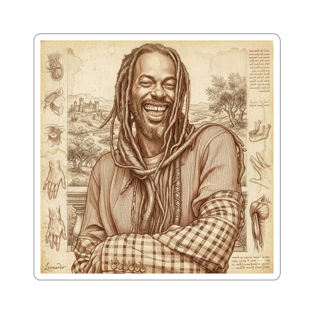 Buju X Da Vinci Sticker